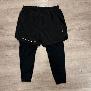 ASRV 5” short w/ built in legging. Size XL. Black.